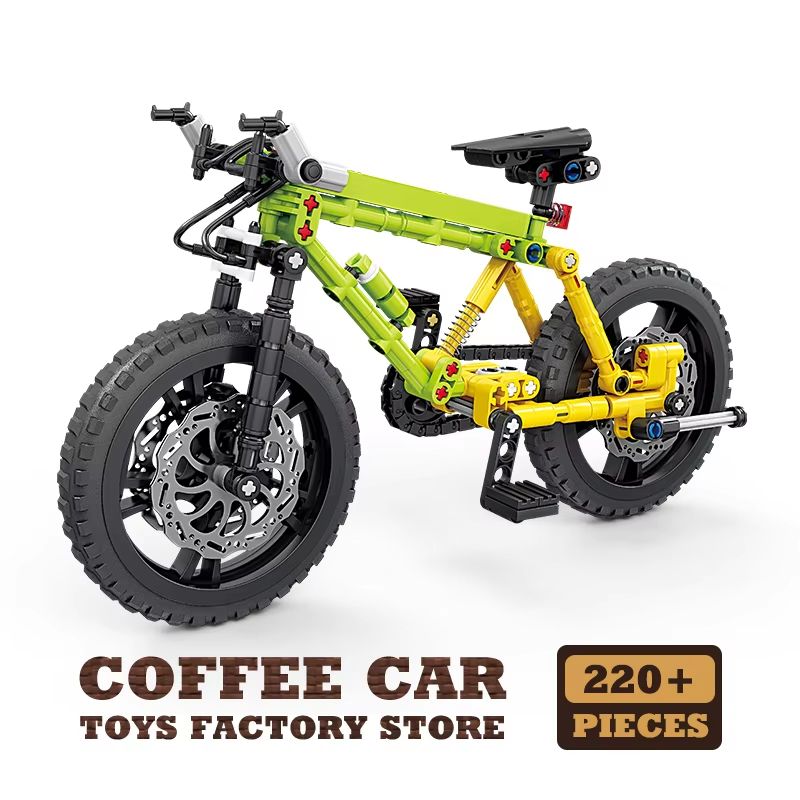 Technology Mountain Bike MOC Blocks Building Set OffRoad Bicycle 3D Bricks Toy For Kids And Adults 7