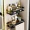 NoDrill Aluminum Bathroom Corner Shelf Wall Mounted Storage Rack 1
