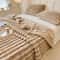 Multifunctional Thick Striped Blanket For Bed Cover Nap And Pet Use 8