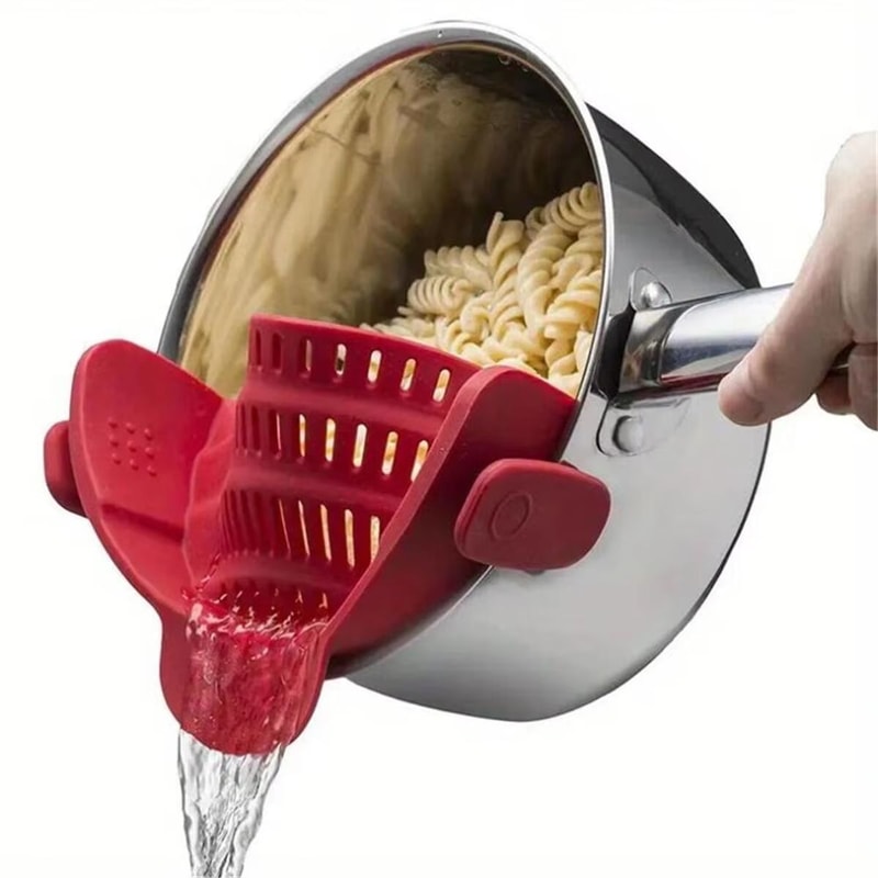 Adjustable ClipOn Pot Strainer For Pots Pans And Bowls 6