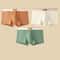 3 Pack Mens Cotton Boxer Briefs Breathable Solid Color Comfort Underwear 9