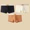 3 Pack Mens Cotton Boxer Briefs Breathable Solid Color Comfort Underwear 14