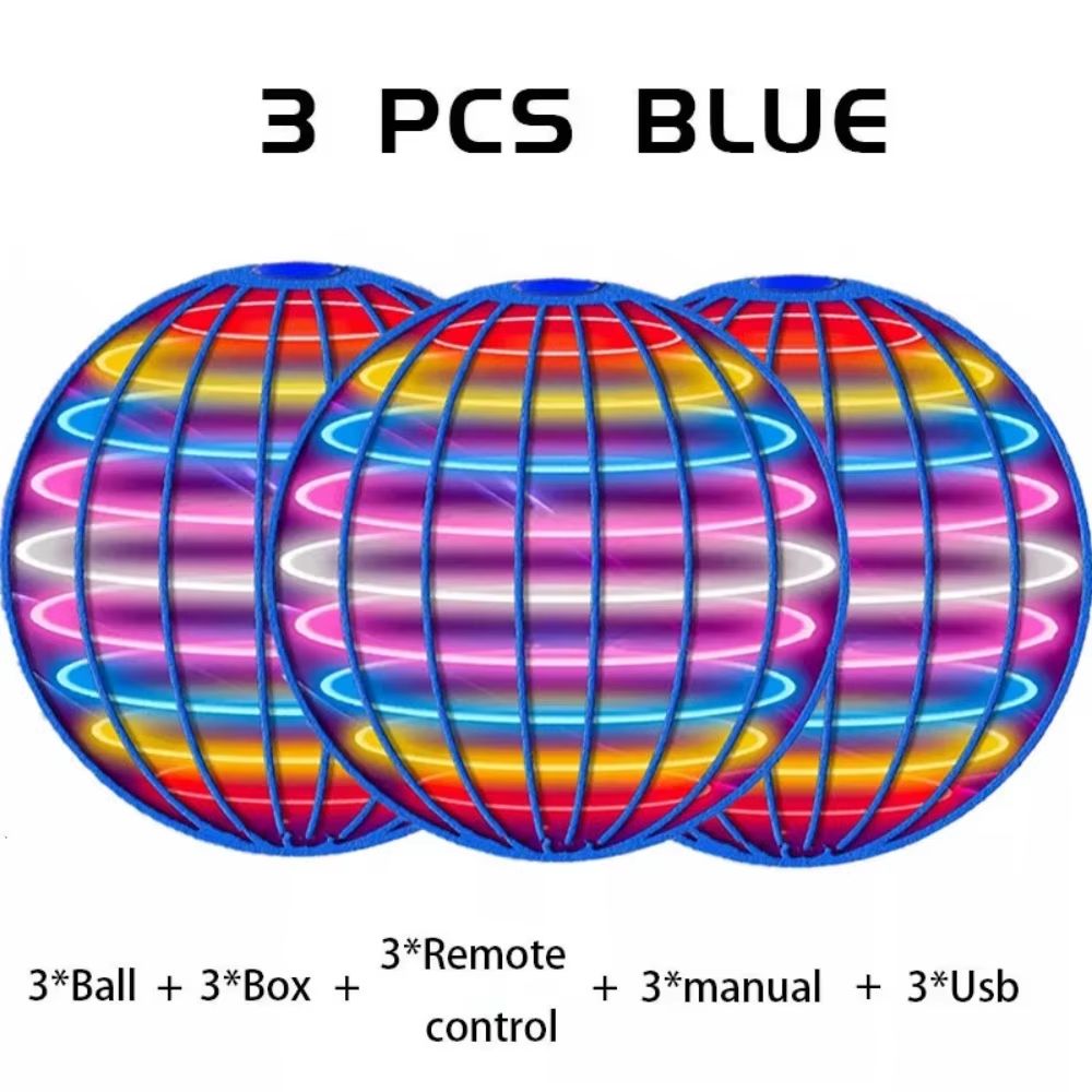 Flying Hover Orb Toy With LED Lights Boomerang Spinner Ball 10