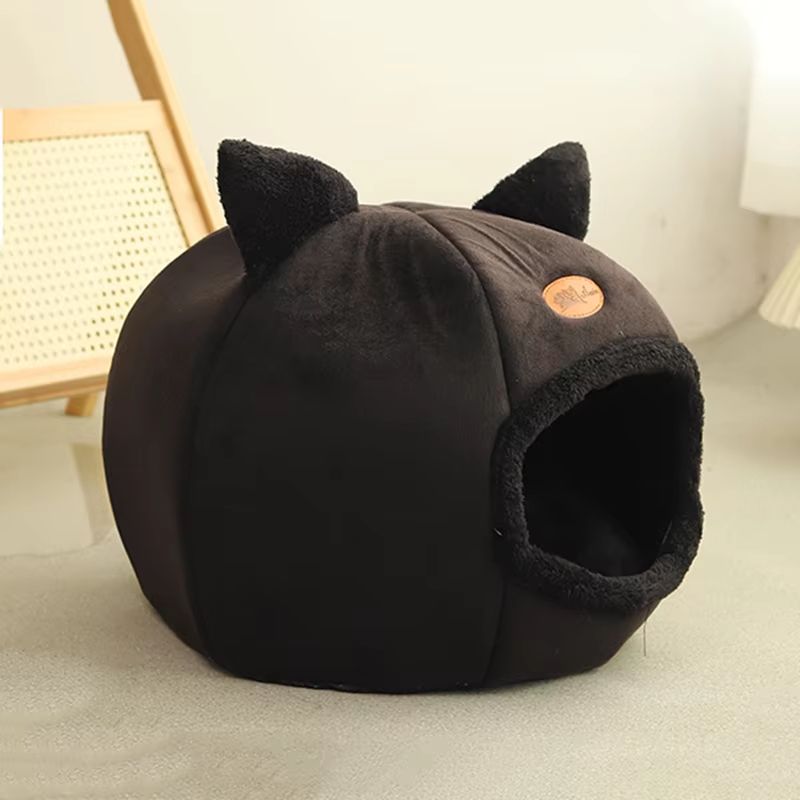 Cozy Indoor Pet Cave Bed For Cats And Small Dogs Winter Comfort 5