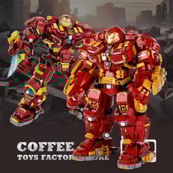 superheroes mecha diy robot building blocks set 650+ pieces