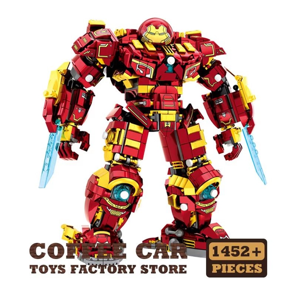 Superheroes Mecha DIY Robot Building Blocks Set 650 Pieces 9