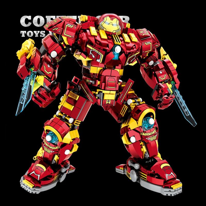 Superheroes Mecha DIY Robot Building Blocks Set 650 Pieces 4