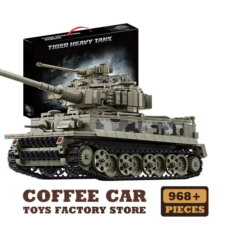 WW2 Military Classic Tank Building Blocks Set Army Armored Car Model Toy 11