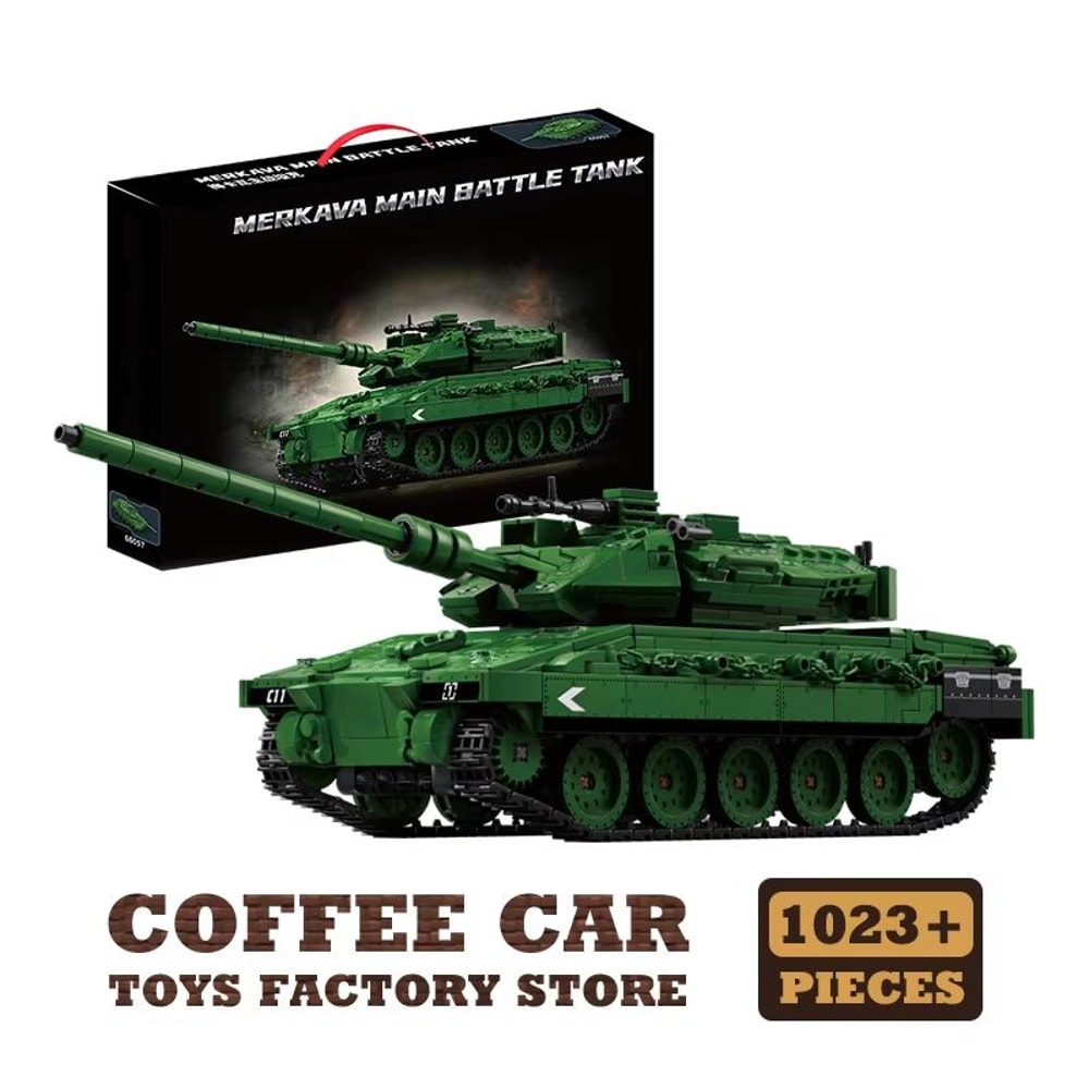 WW2 Military Classic Tank Building Blocks Set Army Armored Car Model Toy 13