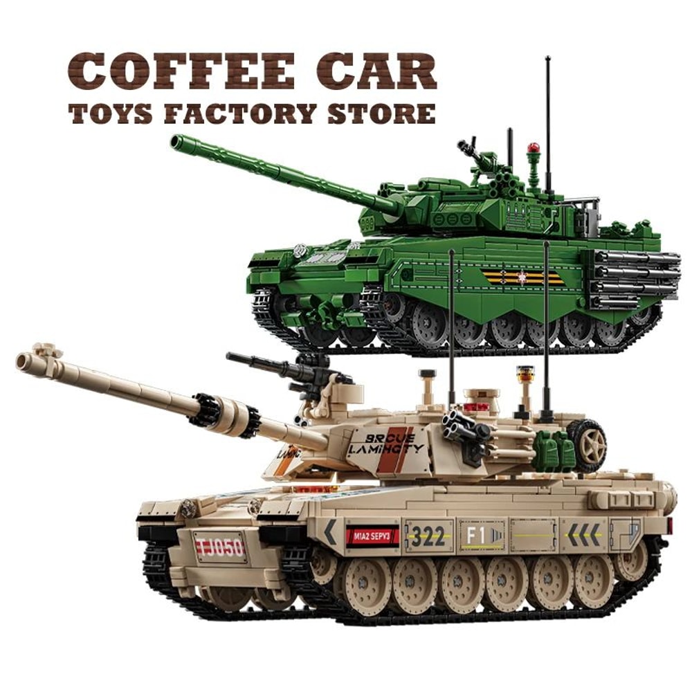 WW2 Military Classic Tank Building Blocks Set Army Armored Car Model Toy 5