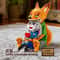 Judy Nick Diamond Building Blocks MOC Set Cartoon Fox And Rabbit Figures 0