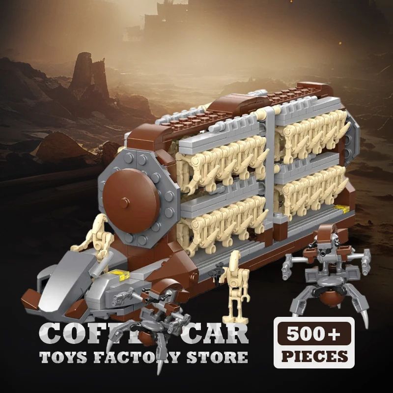 MOC Space War Transport Car And Star Robot Building Blocks Set 0
