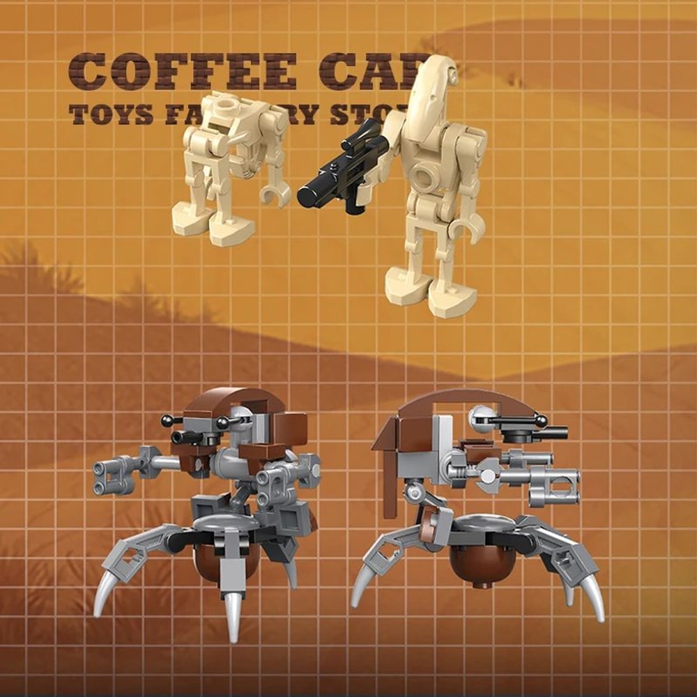 MOC Space War Transport Car And Star Robot Building Blocks Set 2