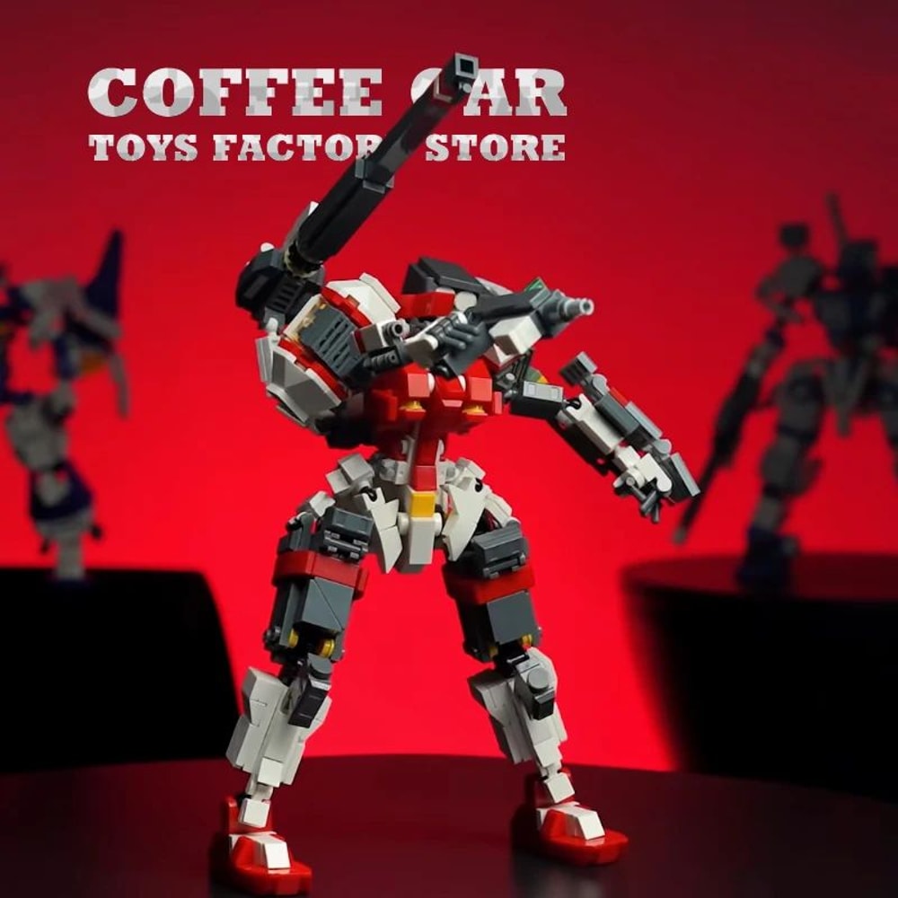 Mecha Warrior MOC Building Blocks Set Super Armor Robot Model 4