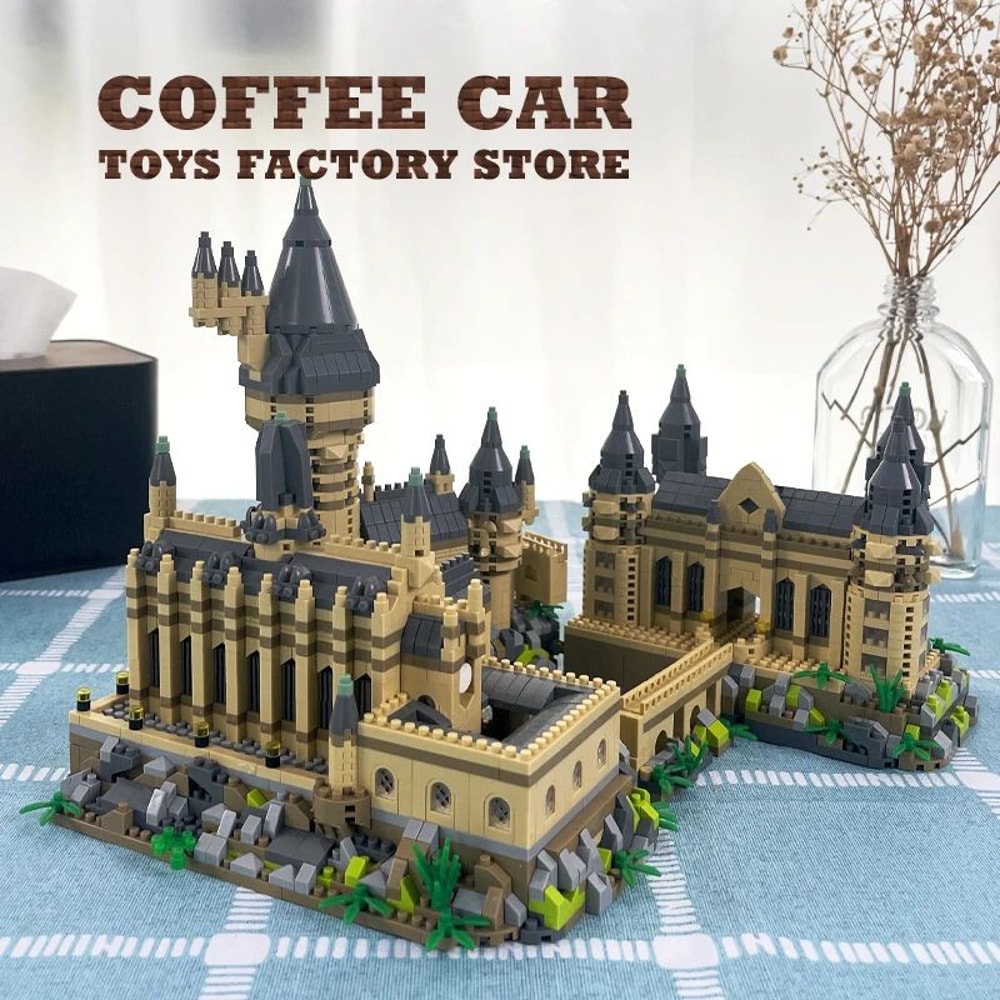 Creative Magic School Diamond Building Bricks Set Medieval Castle MOC 1