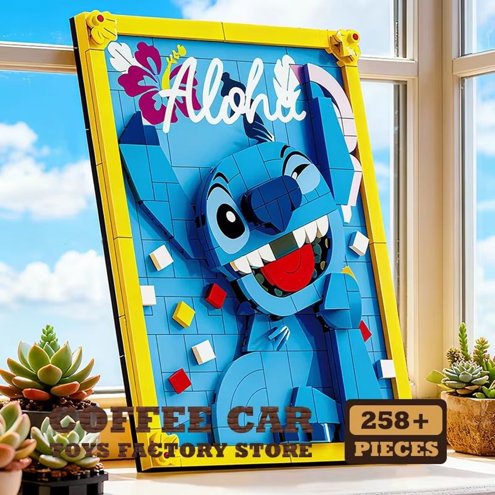 Disney Stitch DIY Mosaic Art Building Blocks Kit Pixel Wall Decor 0
