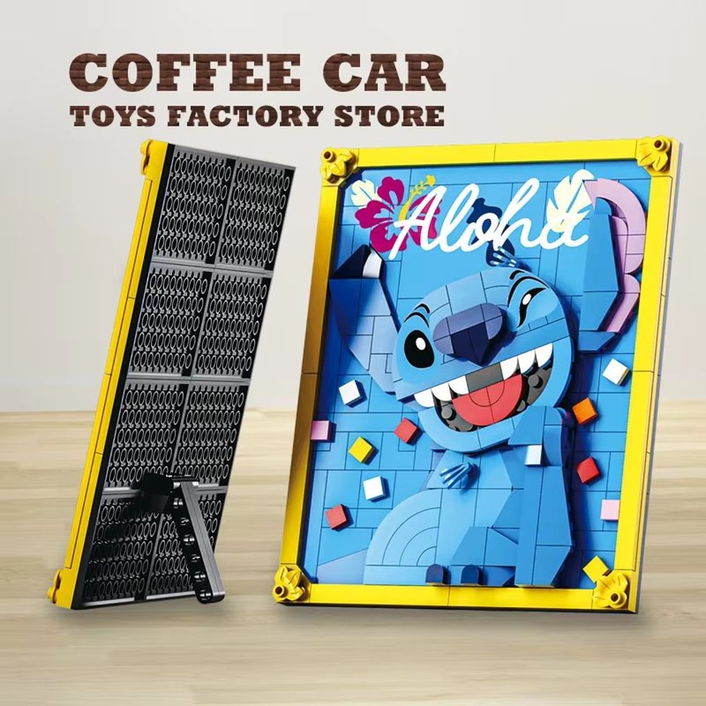 Disney Stitch DIY Mosaic Art Building Blocks Kit Pixel Wall Decor 3