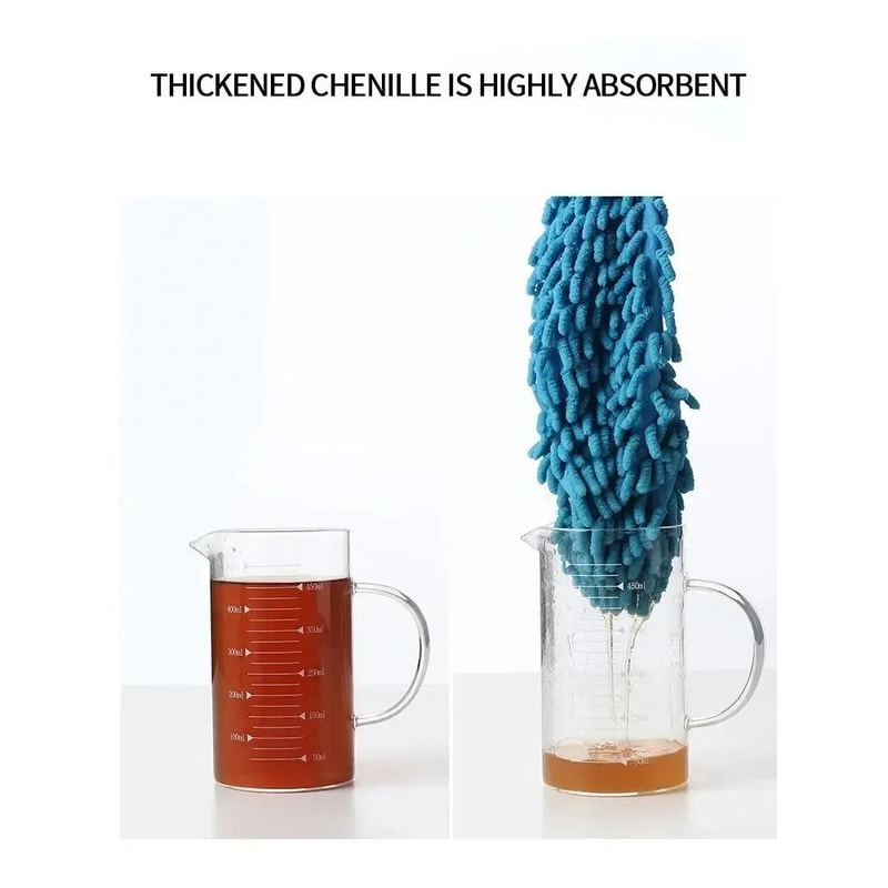 Chenille Mop Slippers 1 Pair Reusable Floor Cleaning Slippers Dust Pickup Shoe Covers 3