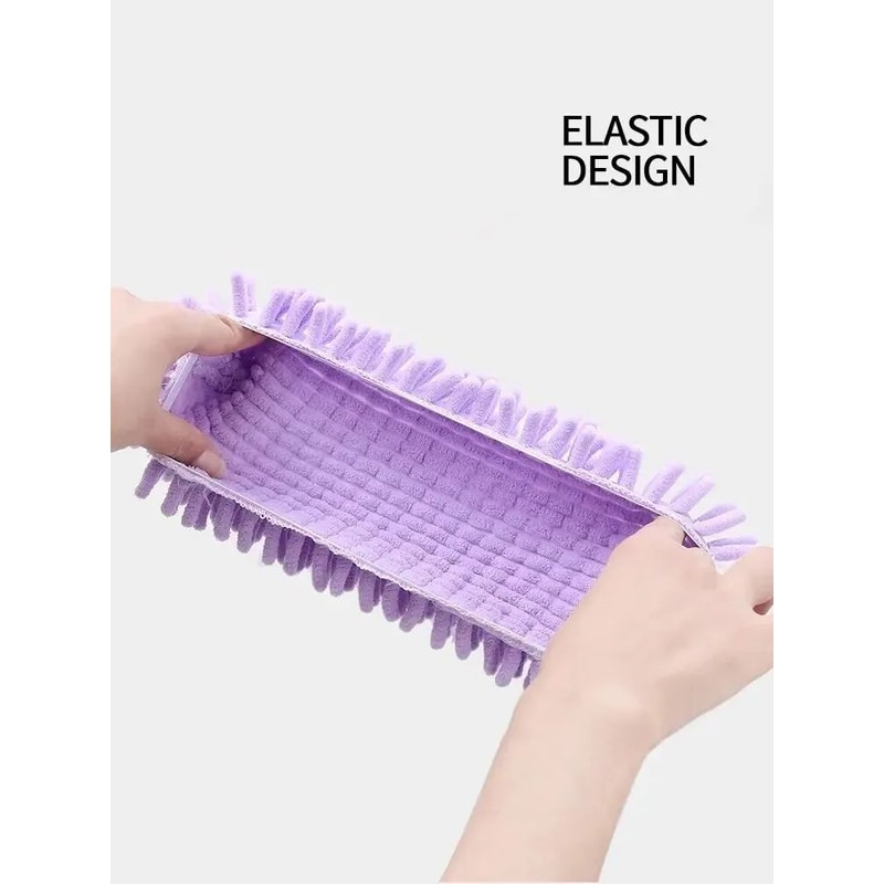 Chenille Mop Slippers 1 Pair Reusable Floor Cleaning Slippers Dust Pickup Shoe Covers 4