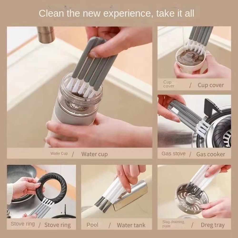 Multifunctional Flexible Gap Cleaning Brush Soft Bristle Kitchen And Household Tool 3