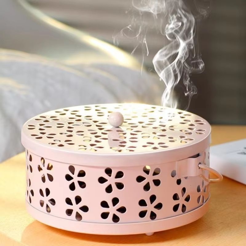 Vintage Cast Iron Mosquito Coil Holder And Incense Burner With Handle 3