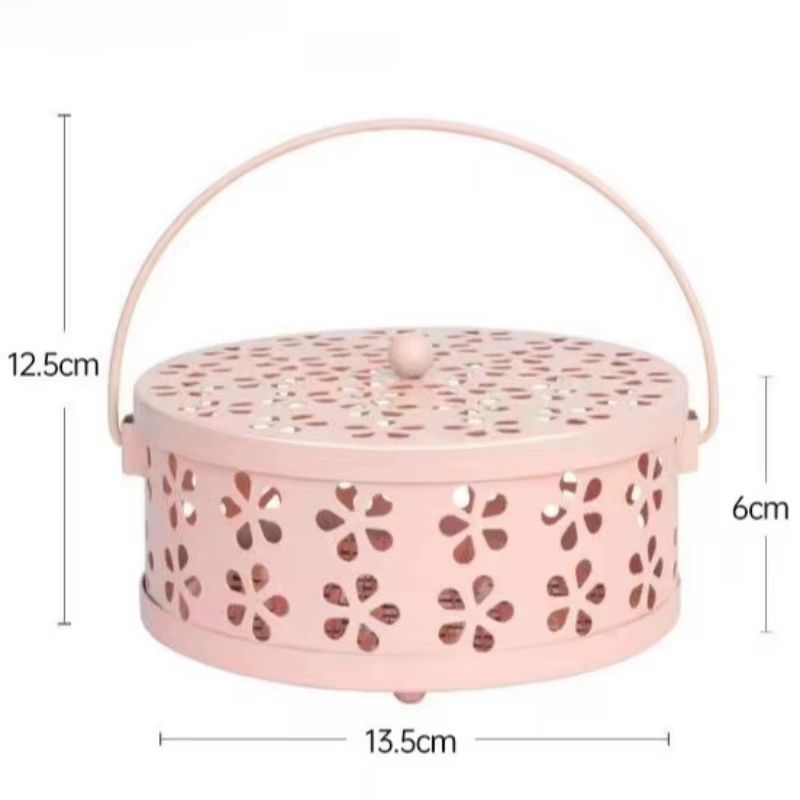 Vintage Cast Iron Mosquito Coil Holder And Incense Burner With Handle 4