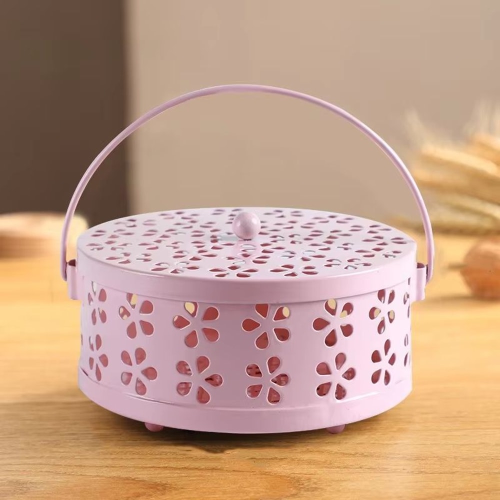 Vintage Cast Iron Mosquito Coil Holder And Incense Burner With Handle 7