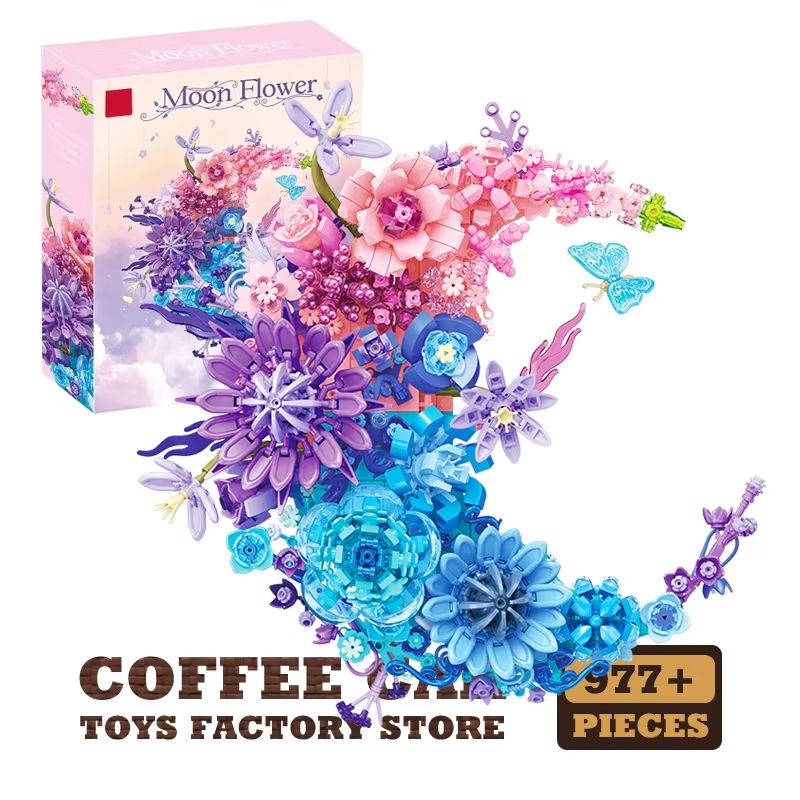 Creative Bonsai Building Blocks Bouquet 3D Model DIY Flower Kit 13