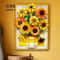 Creative Sunflower Brick Art Frame Kit 3D DIY Bouquet Building Blocks 1