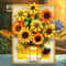 Creative Sunflower Brick Art Frame Kit 3D DIY Bouquet Building Blocks 2