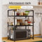 Heavy Duty Kitchen Bakers Rack Floor Standing Microwave Oven Stand With 2Tier Storage Shelf 0