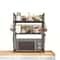 Heavy Duty Kitchen Bakers Rack Floor Standing Microwave Oven Stand With 2Tier Storage Shelf 2
