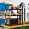 Heavy Duty Kitchen Bakers Rack Floor Standing Microwave Oven Stand With 2Tier Storage Shelf 5