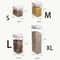 Clear Airtight Plastic Storage Jar For Kitchen Snacks Cereals Beans 6