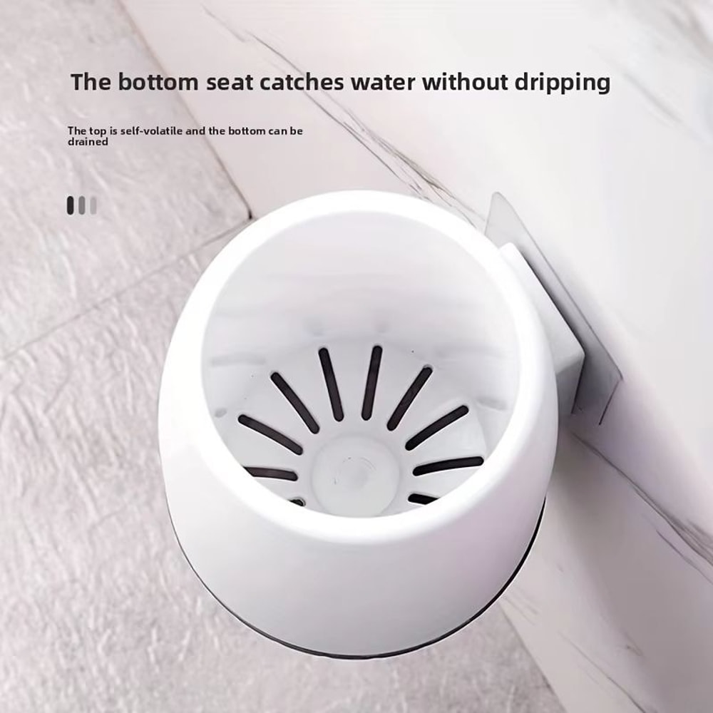 MultiFunctional Ventilated Toilet Brush Set WallMounted FloorStanding Bathroom Cleaner 4