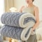 AllSeason Coral Fleece Throw Blanket Thick Soft Lamb Wool Sofa Nap Blanket 2