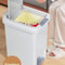 Plastic Foot Pedal Trash Can HandsFree Bathroom Kitchen Waste Bin 3