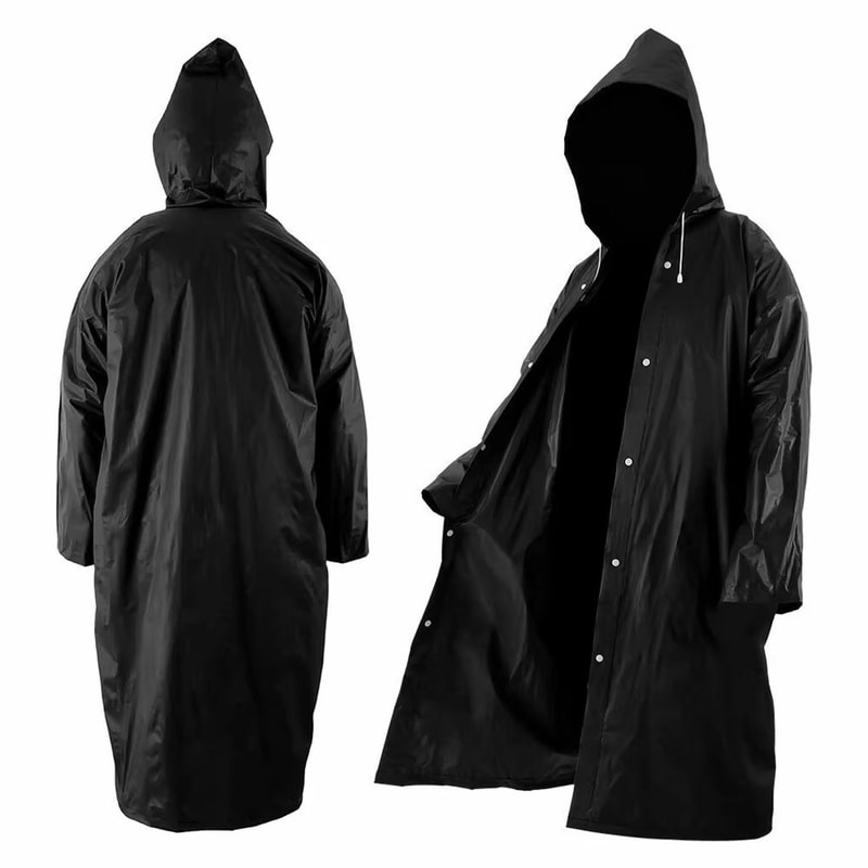 Unisex EVA Waterproof Raincoat Thickened Outdoor Rainwear 5709x2677in 0