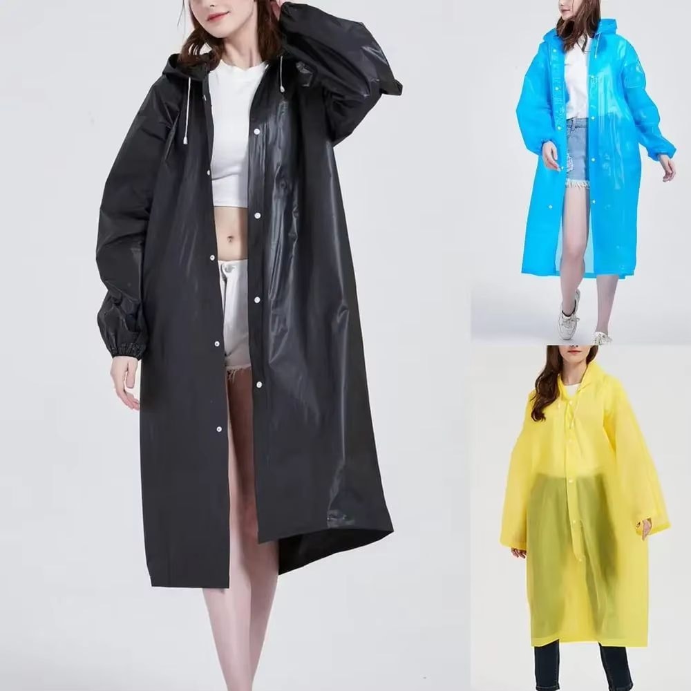 Unisex EVA Waterproof Raincoat Thickened Outdoor Rainwear 5709x2677in 2