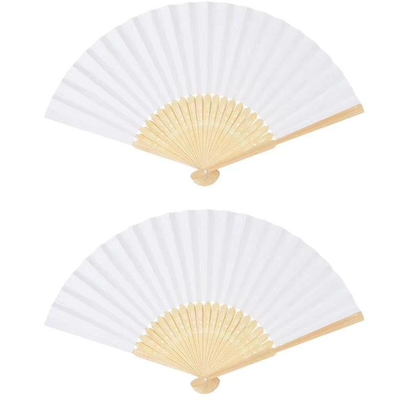 7 In Chinese Style Blank Folding Hand Fan For Calligraphy And Painting 6