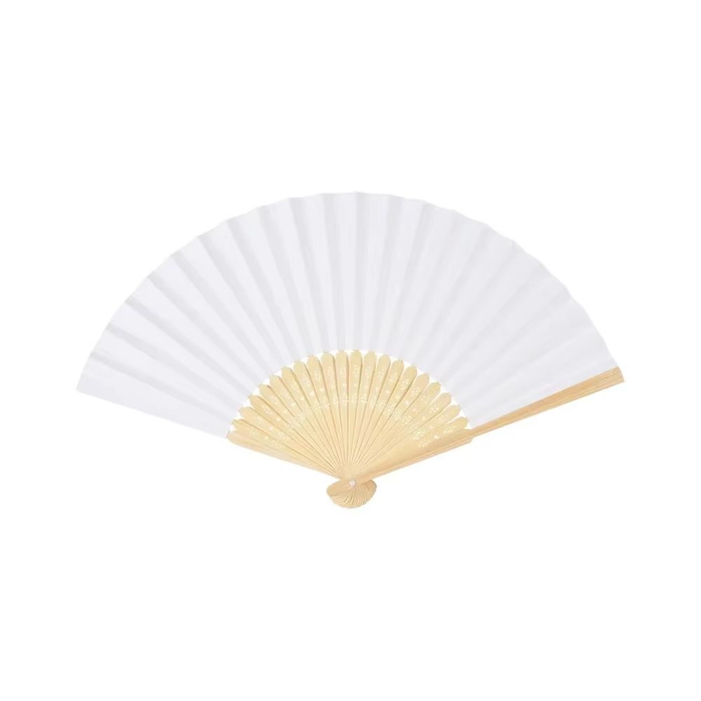 7 In Chinese Style Blank Folding Hand Fan For Calligraphy And Painting 7