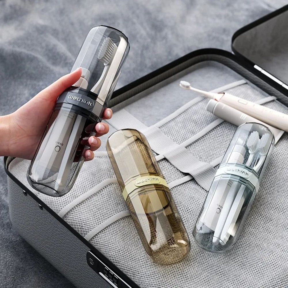 Transparent Portable Toothbrush Travel Case For Trips 2