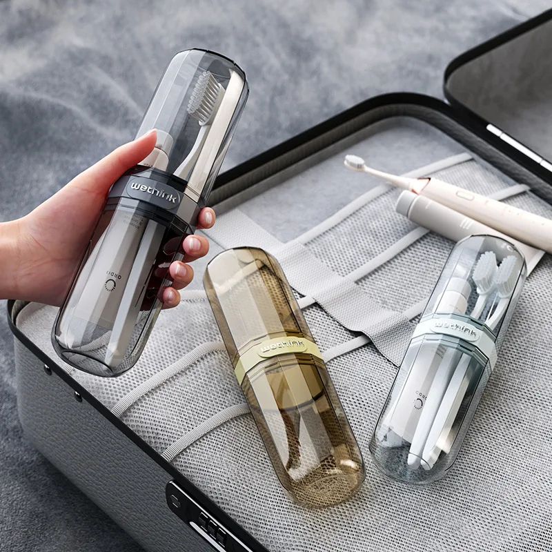 Transparent Portable Toothbrush Travel Case For Trips 2