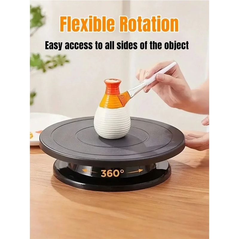 Rotating Cake Turntable With AntiSkid Base For Decorating And Crafting 0