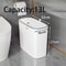 Narrow Press Ring Trash Can With Lid For Bathroom And Small Spaces 10