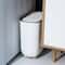 Narrow Press Ring Trash Can With Lid For Bathroom And Small Spaces 1