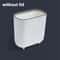 Narrow Press Ring Trash Can With Lid For Bathroom And Small Spaces 8