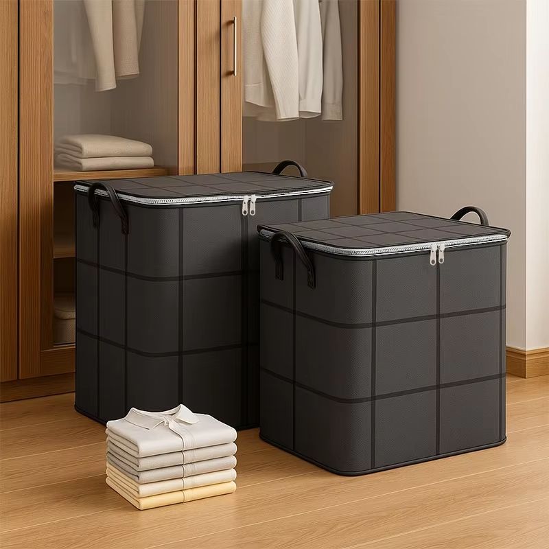 Large Foldable Clothes Storage Bag With Handle And Double Zipper 1