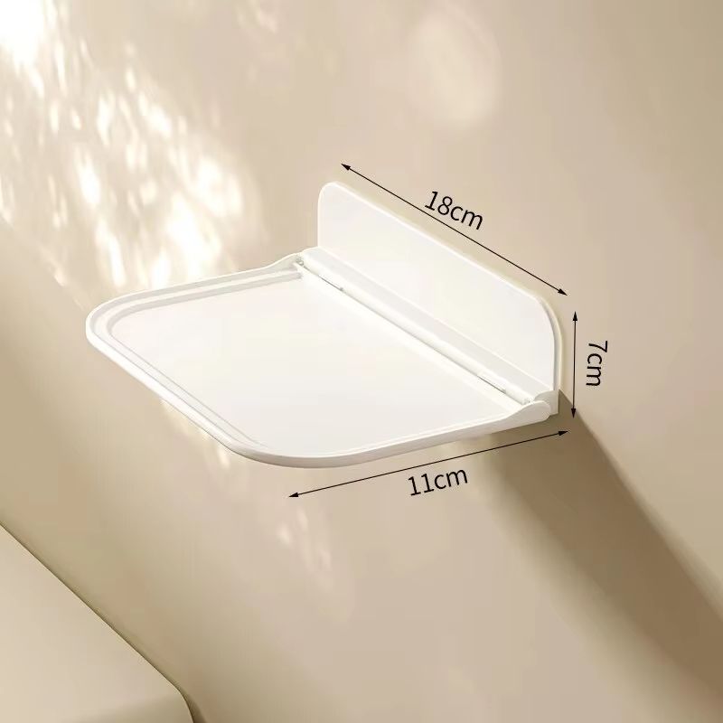 Foldable Wall Mounted Storage Shelf Punch Free Phone Holder And WiFi Router Rack 6