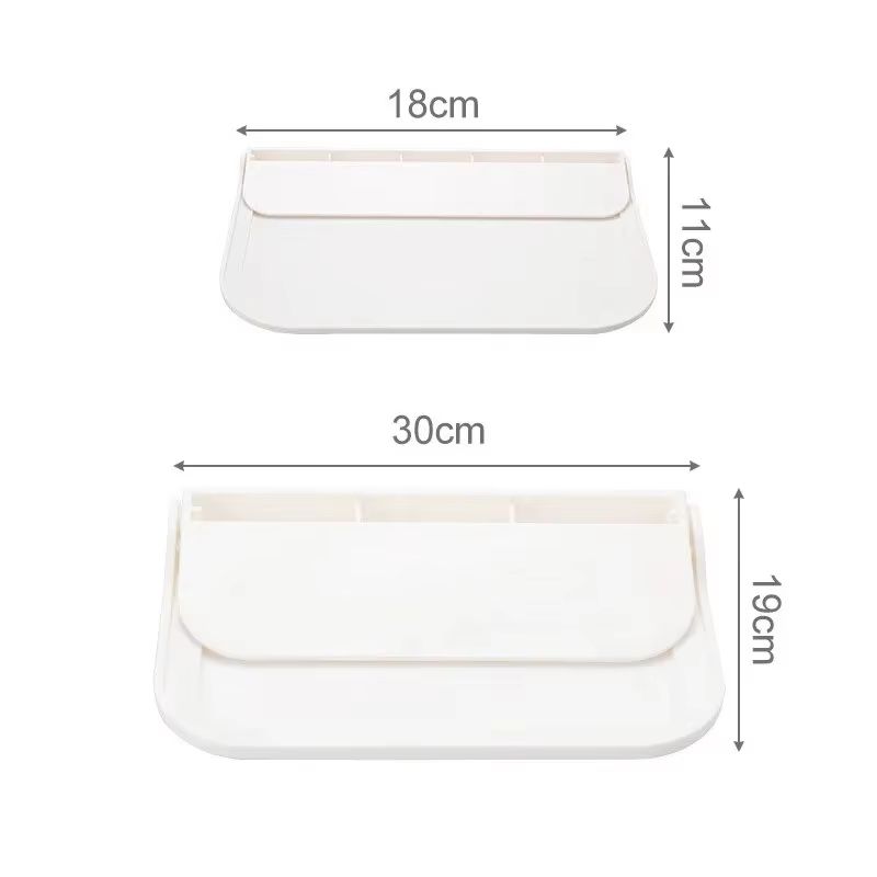 Foldable Wall Mounted Storage Shelf Punch Free Phone Holder And WiFi Router Rack 8